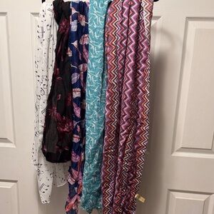 Multicolor Assorted Scarves - Set of Lightweight Fashion Scarves